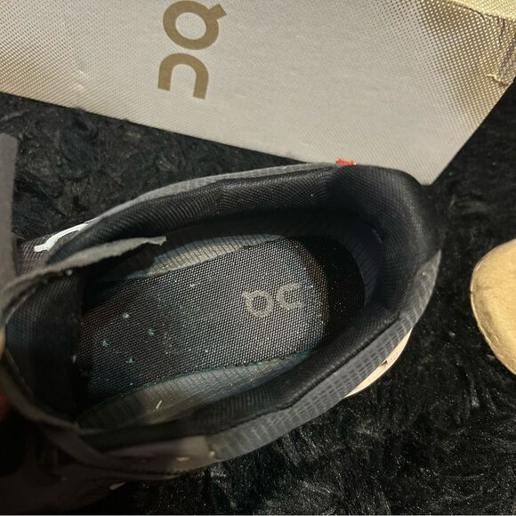 ON CLOUDFLOW black running athletic training lace up shoes sneakers women’s 9 - Picture 6 of 8